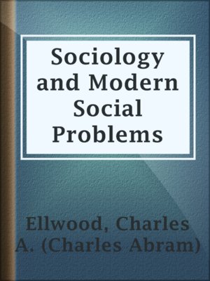 cover image of Sociology and Modern Social Problems